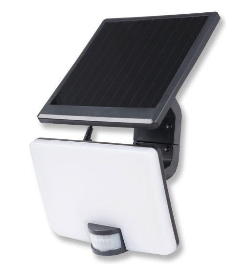 LED PIR Sensor Solar Floodlight (White), 12w, IP54, (4000K)