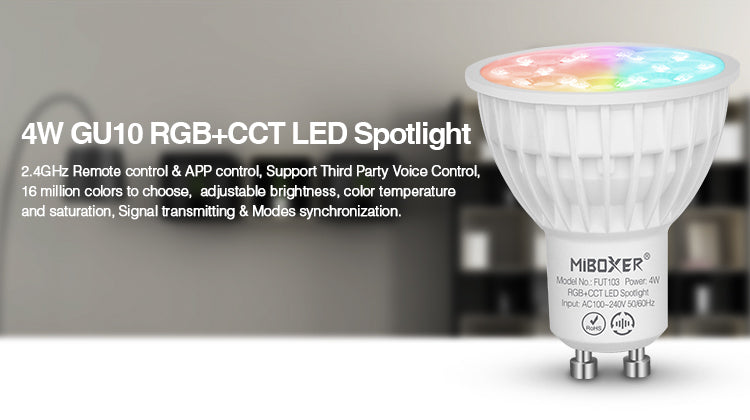 MiLight 4W GU10 RGB+CCT LED LAMP