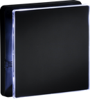 IP45 100mm LED Backlit Extractor Fan with Overrun Timer - Matt Black