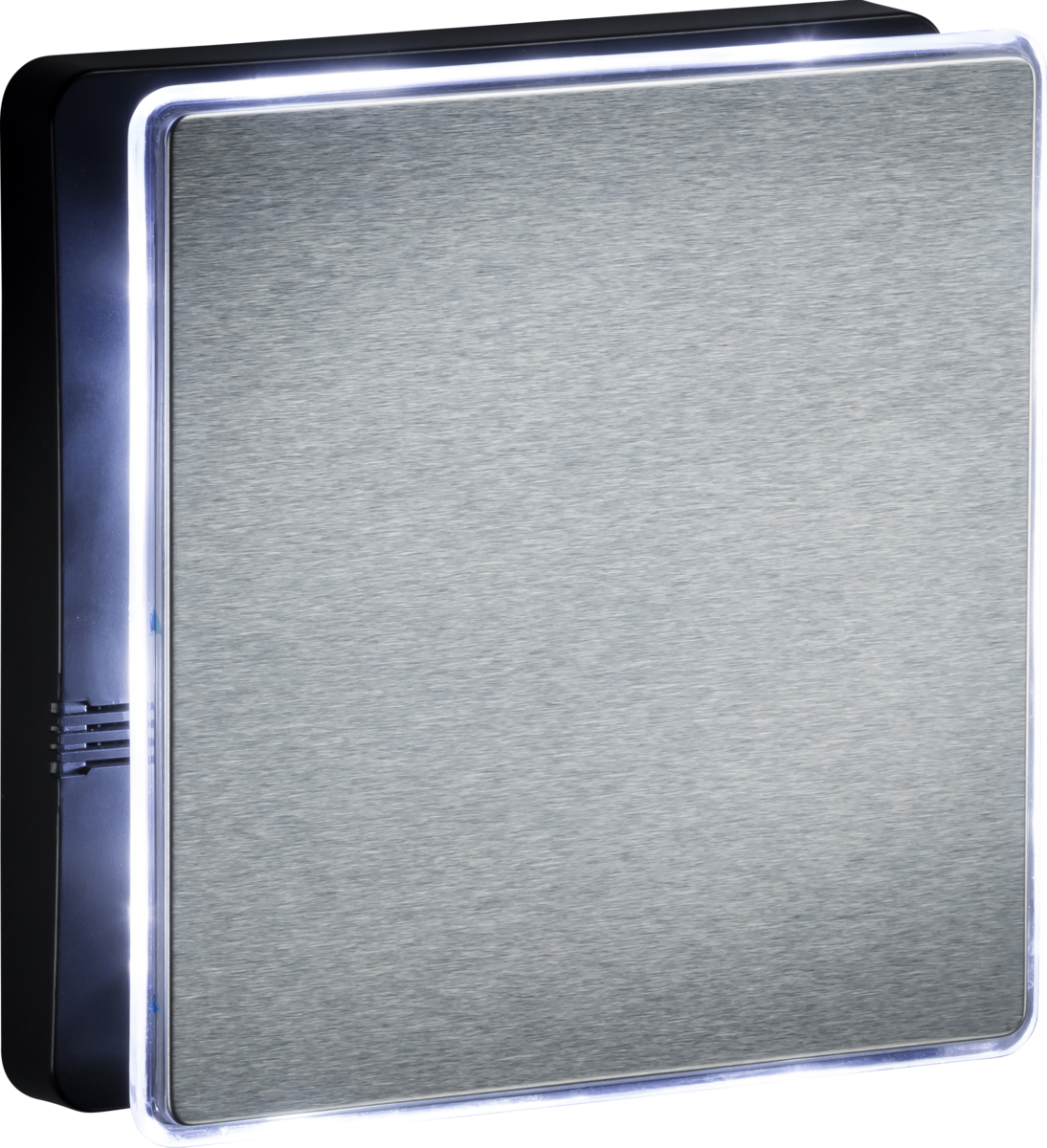 IP45 100mm LED Backlit Extractor Fan with Overrun Timer - Steel
