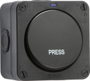 IP66 20AX 1G 1-way retractive switch - Black
