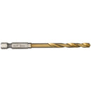 Milwaukee Red Hex ShockWave Impact Duty HSS-Ground Titanium Metal Drill Bits