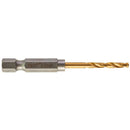 Milwaukee Red Hex ShockWave Impact Duty HSS-Ground Titanium Metal Drill Bit