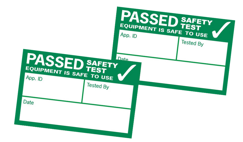 500 PASS PAT test labels