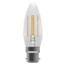 Bell Lighting 60725 3.3W 470lm 4000K dimmable LED Filament Candle-BC