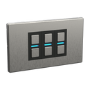 Stainless Steel Smart Dimmer (3 Gang)