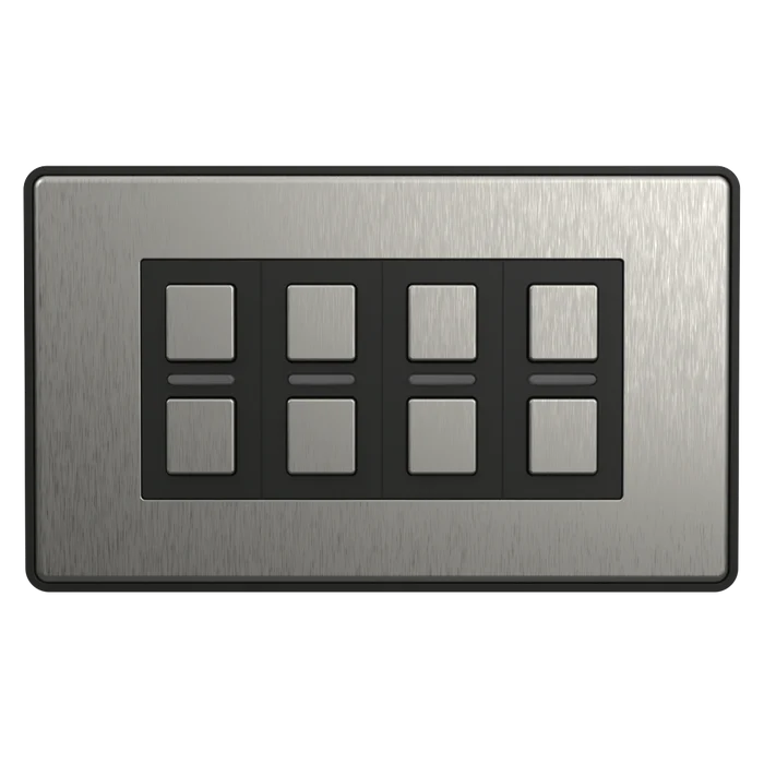 Wire-Free Smart Switch (4 Gang) - Stainless Steel