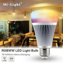 8W RGB+CCT LED Light Bulb