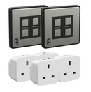 Indoor Christmas Lights Bundle - White Metal