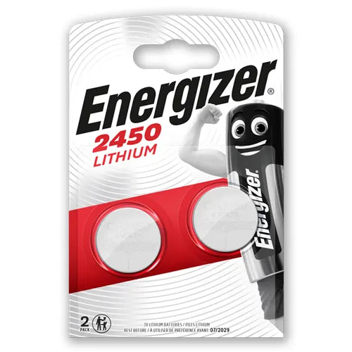 Energizer CR2450 Lithium Coin Cell 2PK