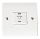 10A 3 Pole Fan Isolation Plate Switch
