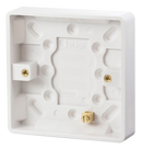 1 Gang 16mm Deep Pattress Box With Earth Terminal