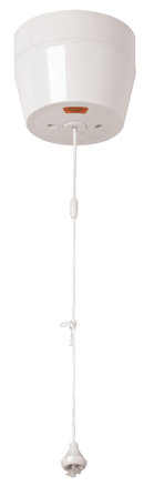 50A Double Pole Round Pull Cord Switch With Mechanical ‘On/Off’, Neon & Pattress