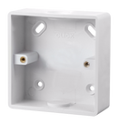 1 Gang 29mm Deep PVC Pattress Box - Conduit