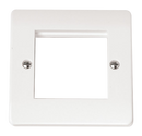1 Gang New Media™ Unfurnished Plate - 2 Apertures