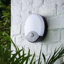 Turus 15w Round Bulkhead with PIR in Black & Opal Finish