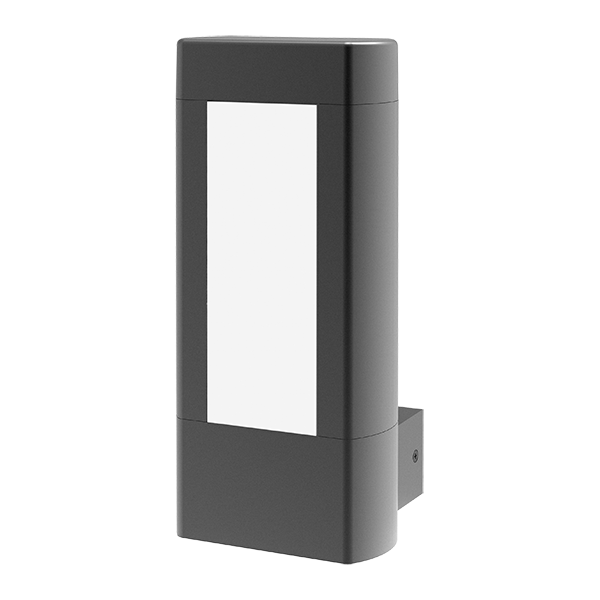 10W Rectangular LED Wall Light With Opal Lens - IP54