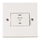10A 3 Pole Fan Isolation Plate Switch