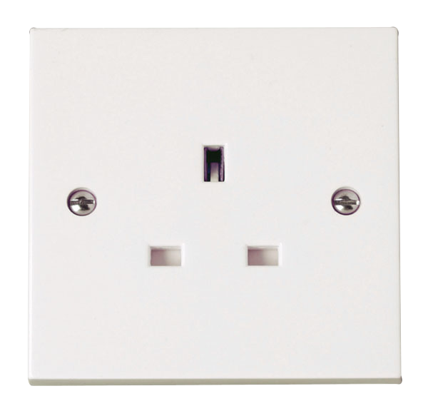 13A 1 Gang Unswitched Socket Outlet