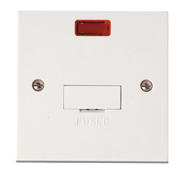 13A Fused Connection Unit With Neon & Optional Flex Outlet
