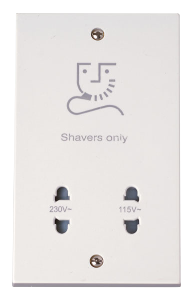 115V/230V Dual Voltage Shaver Socket Outle
