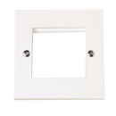 1 Gang New Media™ Unfurnished Plate - 2 Apertures