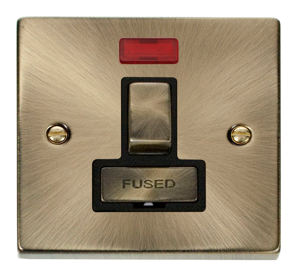 13A Ingot Double Pole Switched Fused Connection Unit With Neon