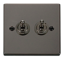 10AX 2 Gang 2 Way Toggle Plate Switch