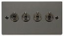 10AX 4 Gang 2 Way Toggle Plate Switch