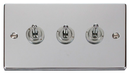 10AX 3 Gang 2 Way Toggle Plate Switch