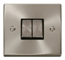 10AX Ingot 2 Gang 2 Way Plate Switch