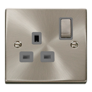 13A Ingot 1 Gang Double Pole Switched Socket Outlet