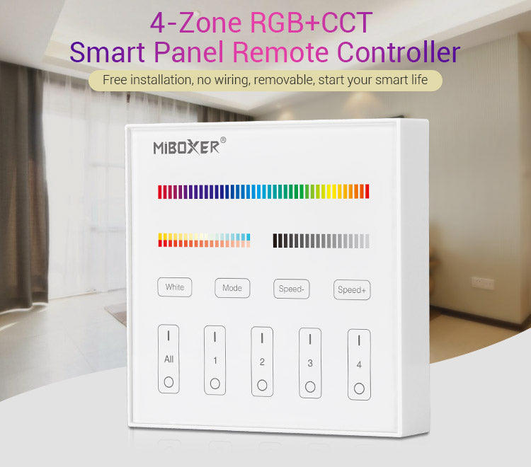4-Zone RGB+CCT Smart Panel