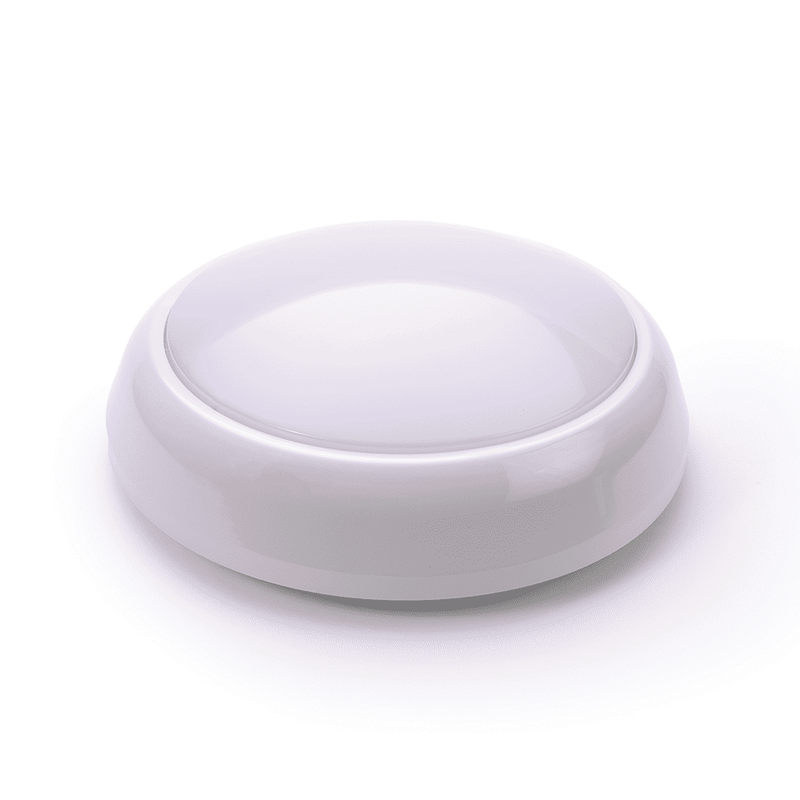 Pacific 15w LED Decorative Round Bulkhead with Emergency and Microwave Sensor